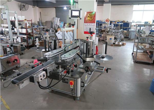 Electric Square Bottle Labeling Machine For Flat Bottle Labeler , Square Bottle