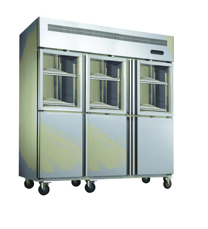 Commercial Upright Freezer , Kitchen Refrigerator Freezer CE CB