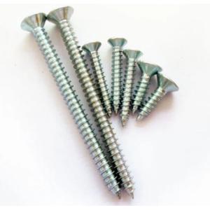 China Flat CSK Head Zinc Plated Self Tapping Countersunk Screws M3 - M64 DIN7982 on sale