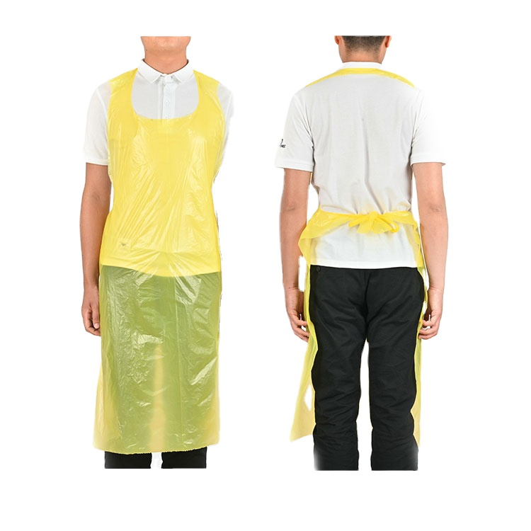 S&J Biodegradable Disposable Aprons 4Color Pe Apron,Waterproof Cooking Aprons,Restaurant Apron for Food Industry Painting Art