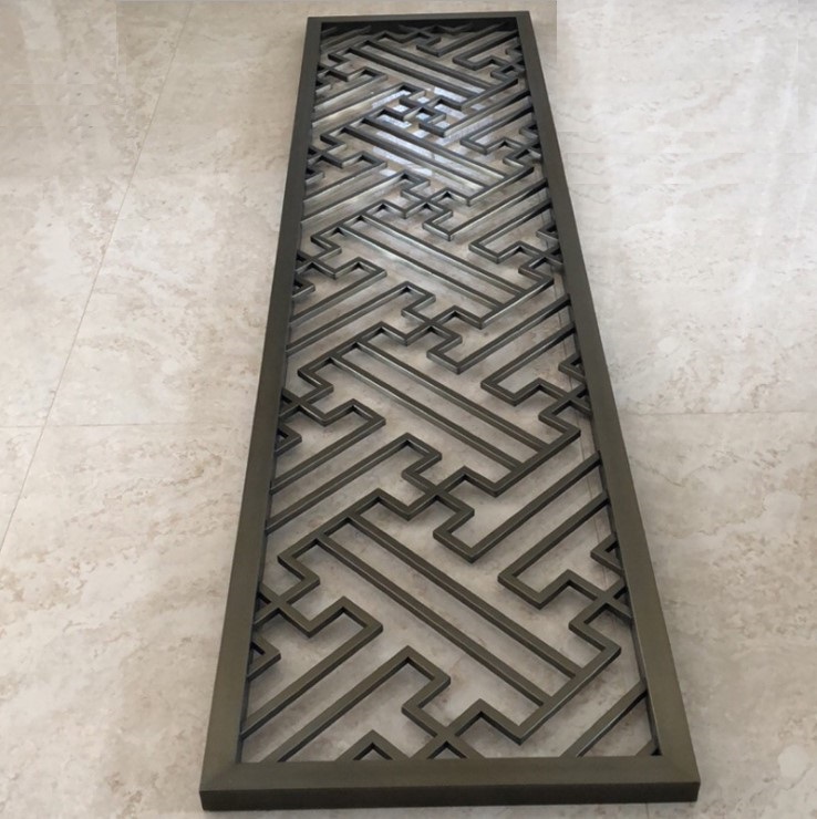 Laser cutting screen decoration room divider metal wall partition