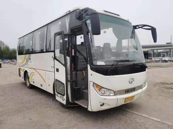 Used Higer Bus KLQ6808 35 Seats Yuchai Rear Engine 140kw Used Coach Bus Steel