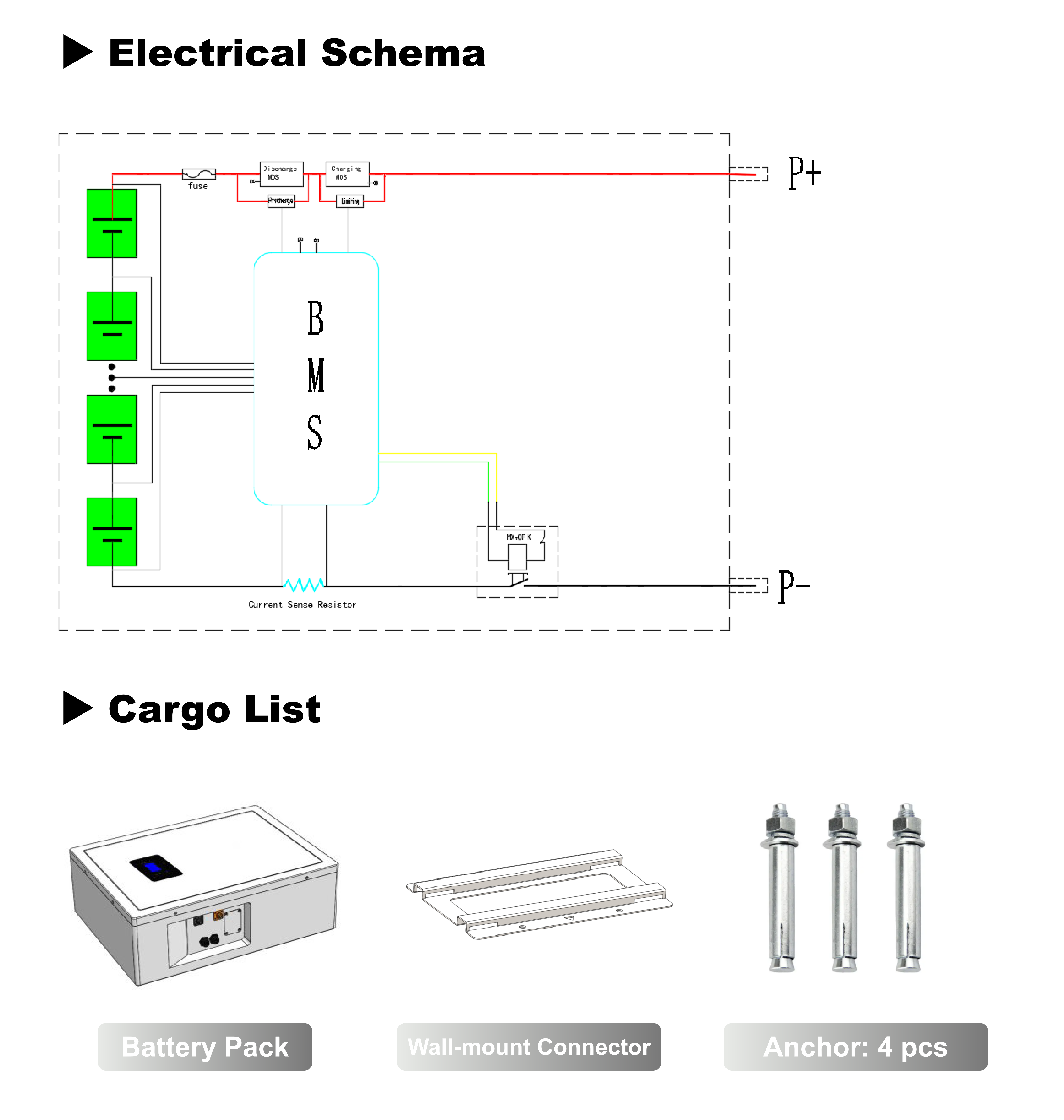 48V100Ah Powerwall Mounted Lifepo4 Battery