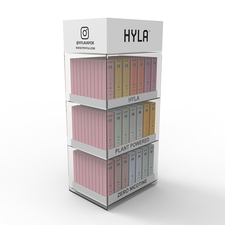  Acrylic Vape Display Stand Countertop Electronic Cigarette Display Stand With Drawers Manufactures