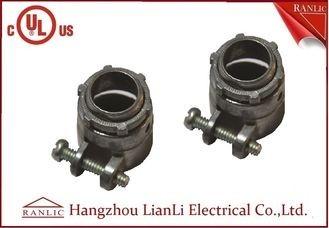 Flexible Conduit Straight Squeeze Connector Electrical Zinc Die Casting UL