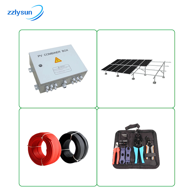 Mounting On Grid Solar System Home Solar Panel System 6KW 7KW 8KW 9KW