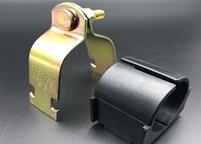 HDG Tube Unistrut Pipe Clamp Cushion Ss304 Gold Zinc Plated