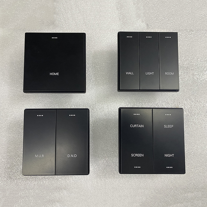 Black Wifi Connected Light Switch 220V Smart Switch For Led Lights