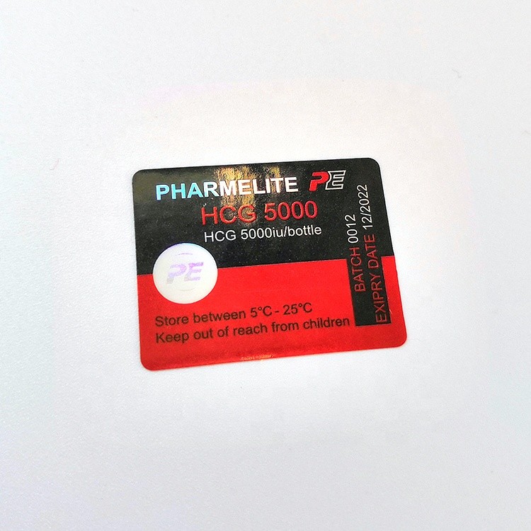 Laboratory Label Maker Glass Vial Labels For Testerone Propionate 10ml Bottle Labels