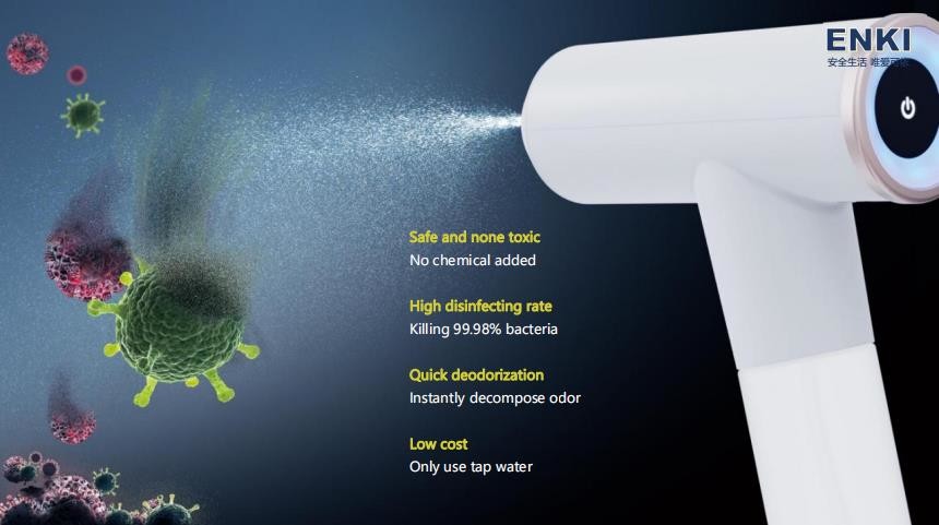 ENKI 2022 new Ozone Hand Wand covid-19 Sterilizer Kill 99% of Germs Bacteria Virus