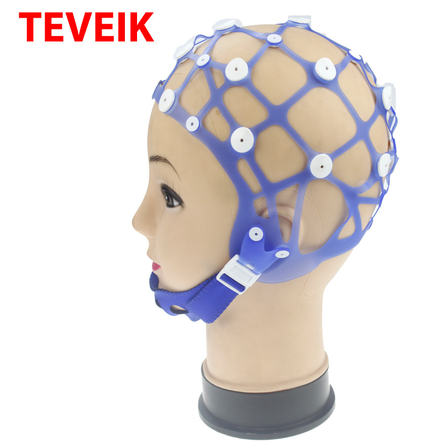 Multi Purpose Reusable Silicone EEG Cap Support Various Of EEG Electrodes