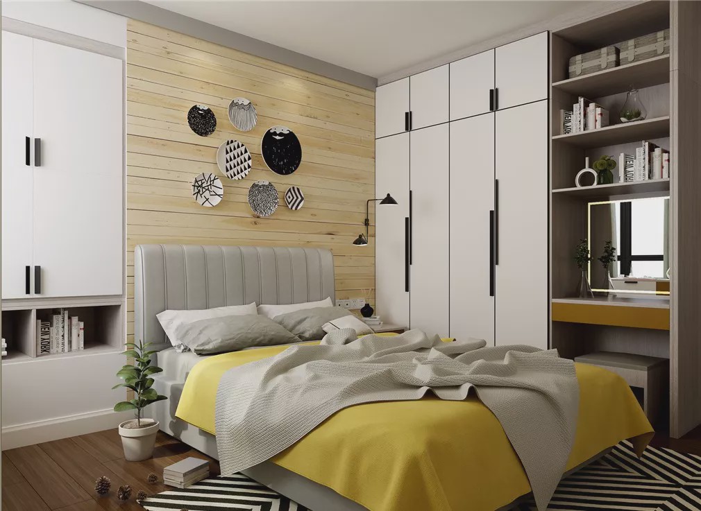 Single Door Cloth Hanging Design DIY Designer Wardrobe For Clothes in a Modern Villa