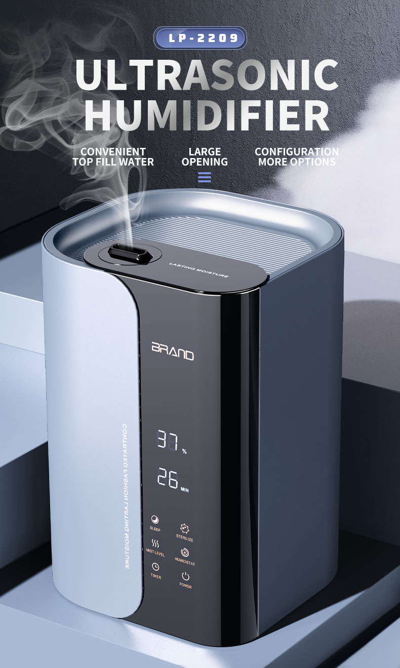 HOMEFISH Touch Control Room Humidifier Home Essential Oil Diffuser 300ML/H