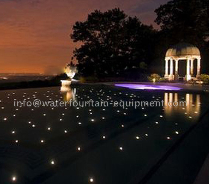 Decorative Underwater Pool Lights End Glow Fiber Optic Cable With Black Cover