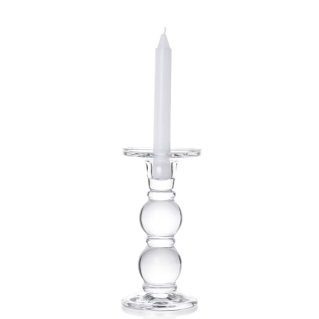 Upmarket Quality Wholesale clear tall glass candelabra candlestick holder for party