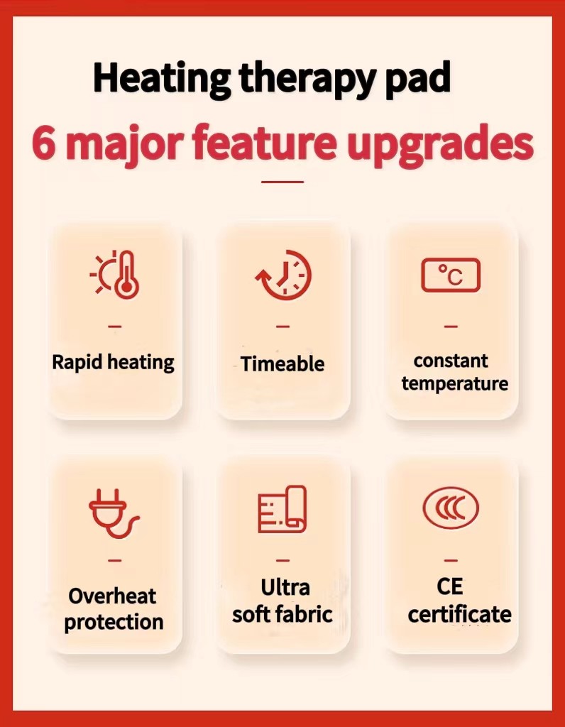 Targeted Relief for Sore Muscles and Tense Areas with foldable Electric Heated Blanket
