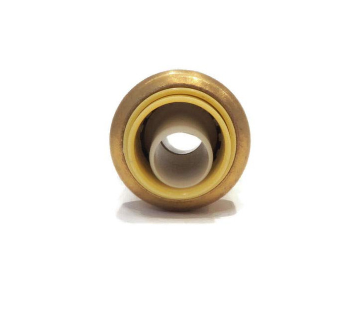 CNC Half Inch Brass Coupling , ASSE 1061 Brass Pipe Coupling