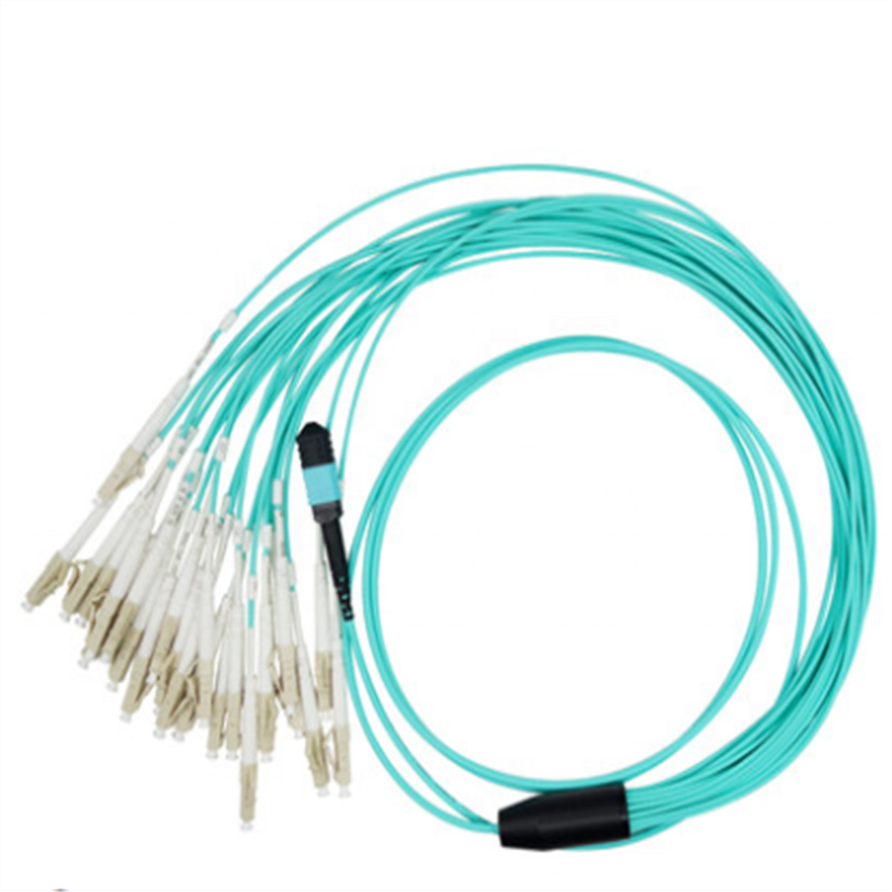 OM3 8core 40G Optic fiber fan-out Patch Leads MTP/MPO-LC Patch Cord