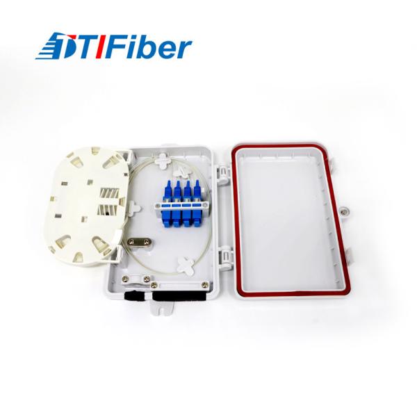 Quality Light Weight ABS Fiber Optic Distribution Box 4 Core Ultra Violet Resistant for sale
