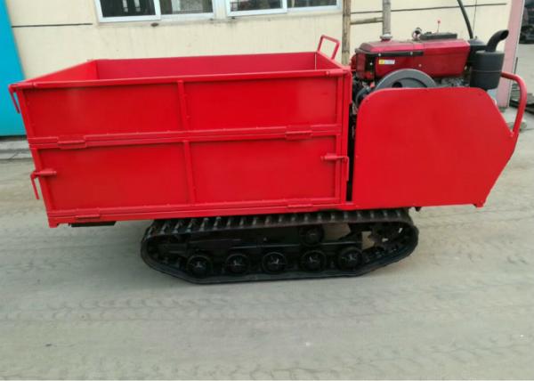 Simple Operation 3 Ton Tracked Dumper / Mountain Agricultural Crawler Transporte