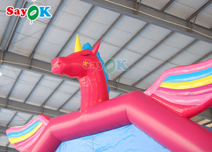 Moon Inflatable Bouncers For Party Unicorn Jumping Bounce Castle House With Slide