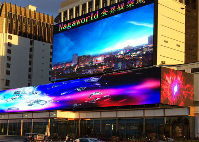 1R1G1B P8mm Outdoor Fixed LED Display , Led Billboard Screen Easy Maintenance