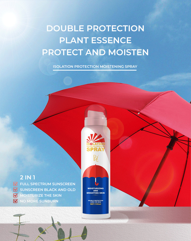 New Formula Organic Sunscreen Spray SPF 100 Sweatproof Anti Ultraviolet