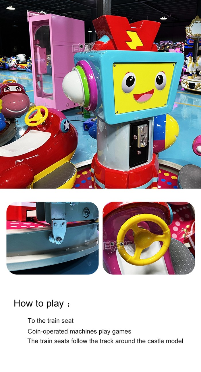 Coin Operated Kiddy Ride Machine Amusement Carousel Ride