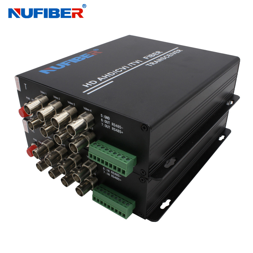 Full 1080P HD Fiber Video Transmitter Receiver Simplex SM 20km FC 2MP