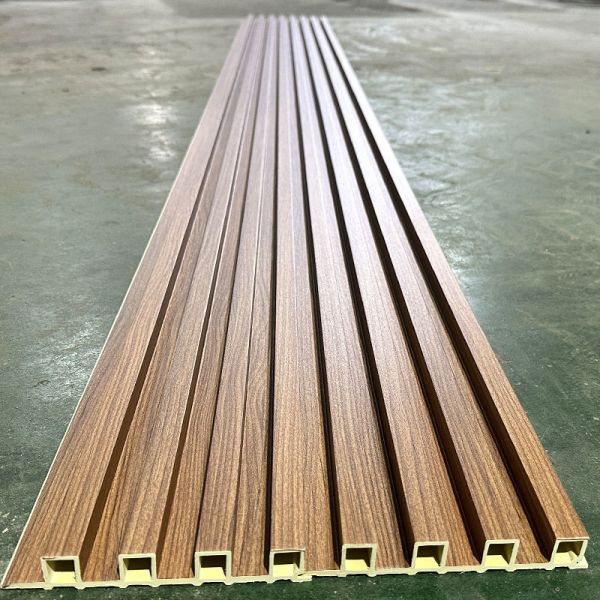 Quality Chinese Factory WPC Fluted Wall Panel PVC Board Slatted WPC Panel for Interior Decoration Wpc Wall Panel for sale