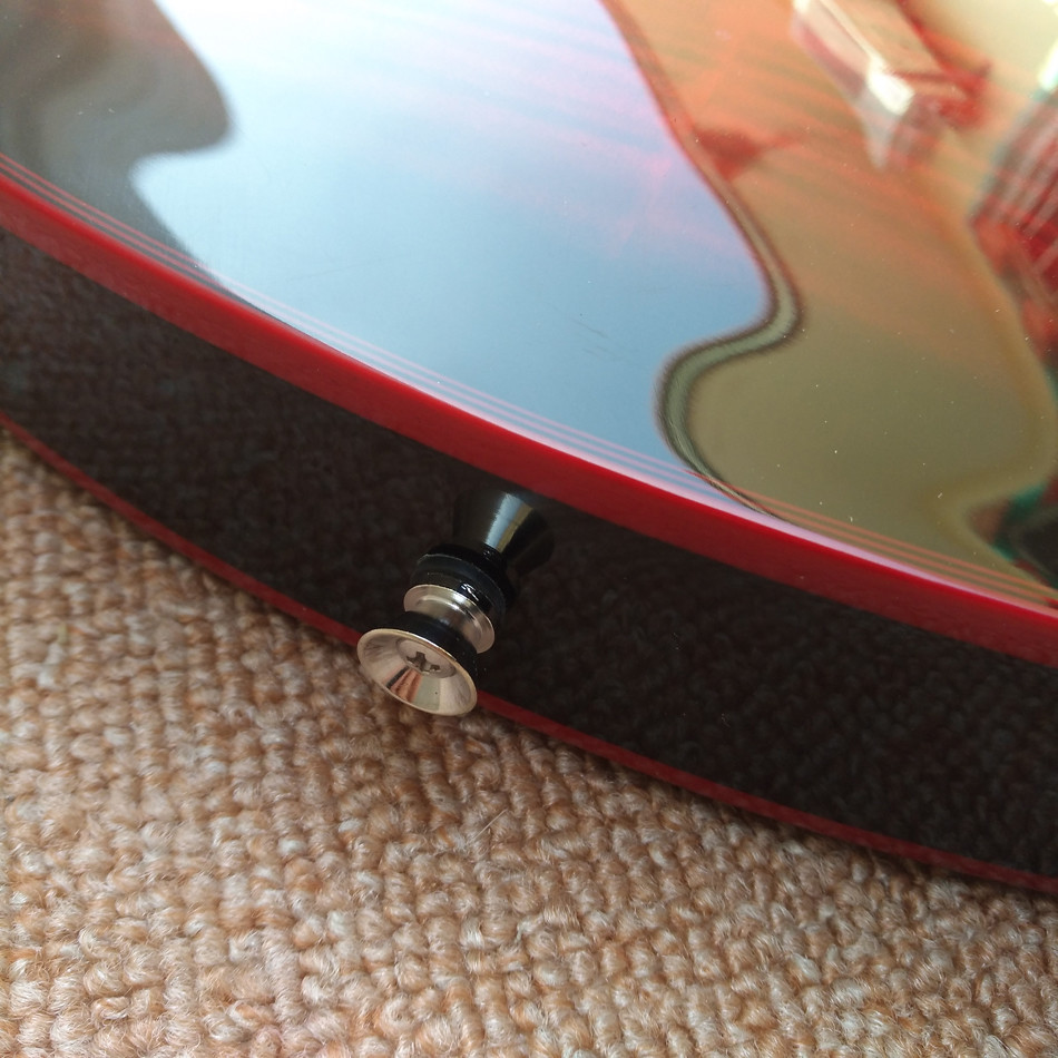 New high quality hollow body jazz 335 electric guitar, Maple top & back Dual tone output electric guitar, free shipping