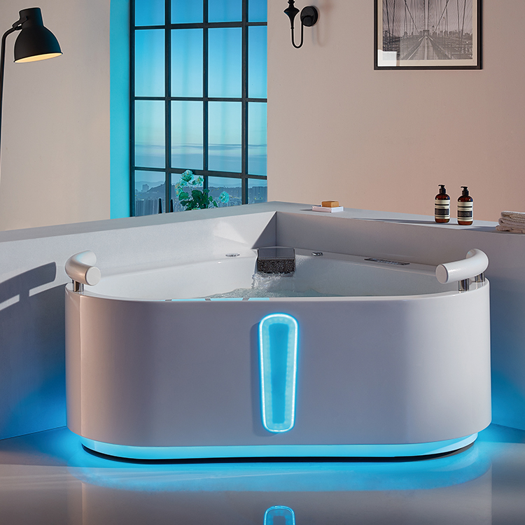 Heart Shaped Spas 2-Person Whirlpool Corner Bathtub 1800mm