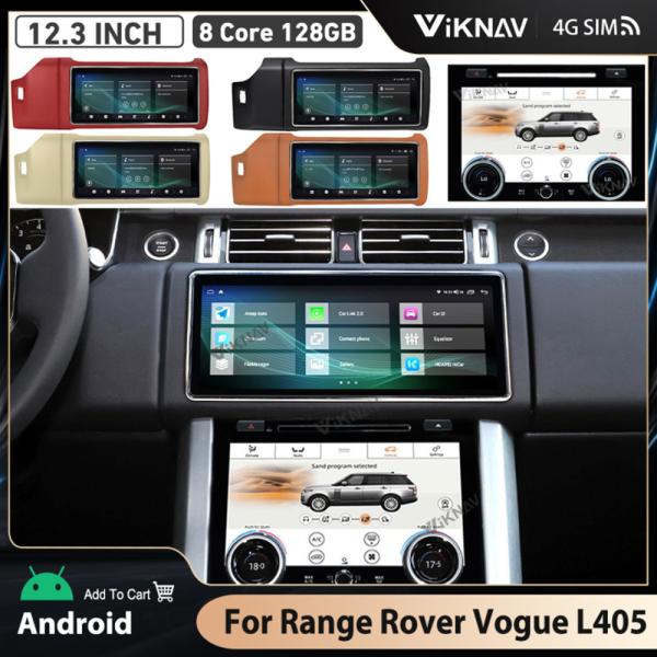Viknav Car Radio For Range Rover Vogue L405 (2013-2020) 12.3 inch With AC