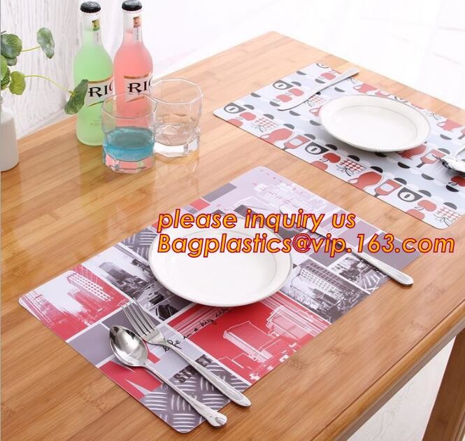 Promotional PP/PVC Placemat Table Mat With Good Quality,vinyl weven decorative PVC placemats recycled table mat,Silicon