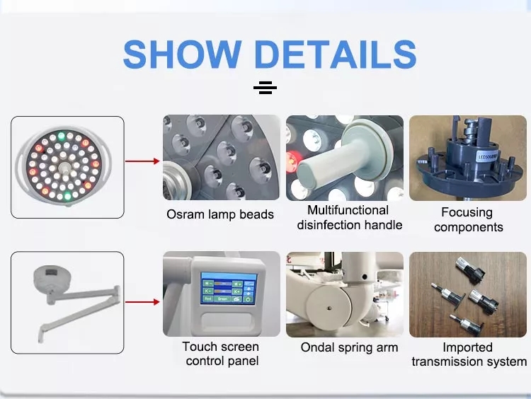 3500K Hospital Theatre Lights Ceiling Mounted 48W LED Medical Light