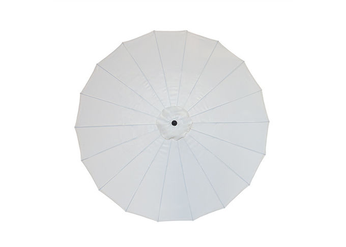 Fiberglass Steel Outdoor Sun Umbrella Multicolor For Garden Table