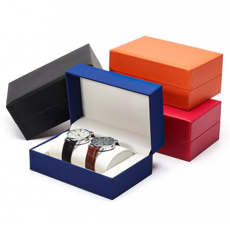 Custom Ivory Board PU Leather Ring Jewelry Jewellery Watch Wallet Gift Packaging Display Box