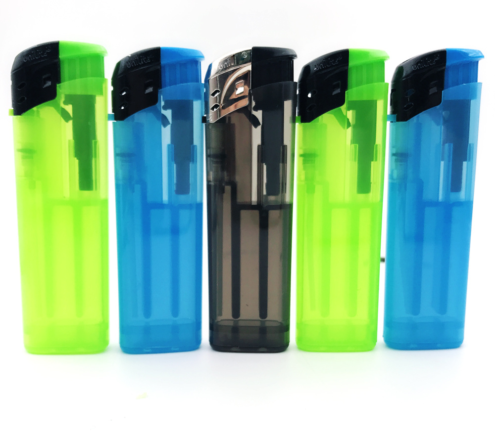 Cheap Wholesale Customized Logo Printing Disposable Plastic Lighters with Flashlight