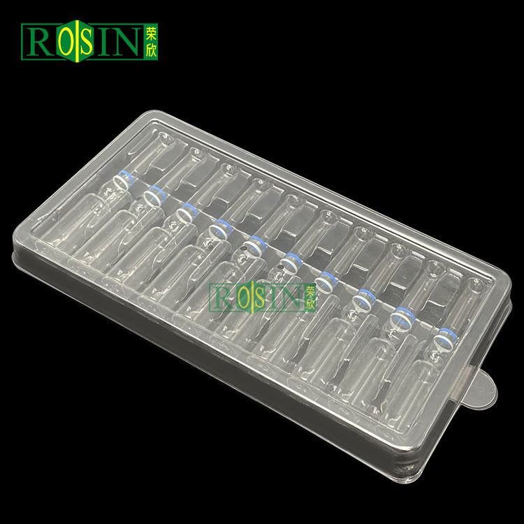 Disposable PET Transparent Plastic Ampoule Packaging Custom For Hospital