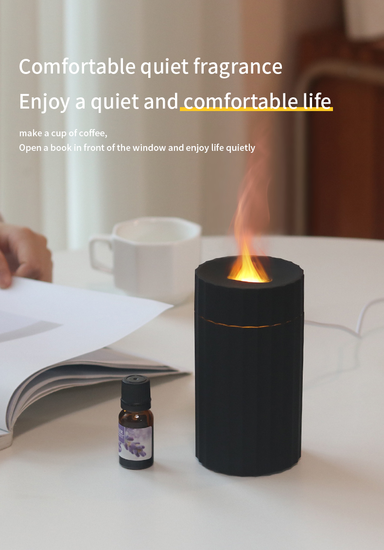Enhance Your Car and Home Atmosphere with Portable the 7 Colors 100ml Simulation Flame Car Diffuser Humidifier for Dropshipping