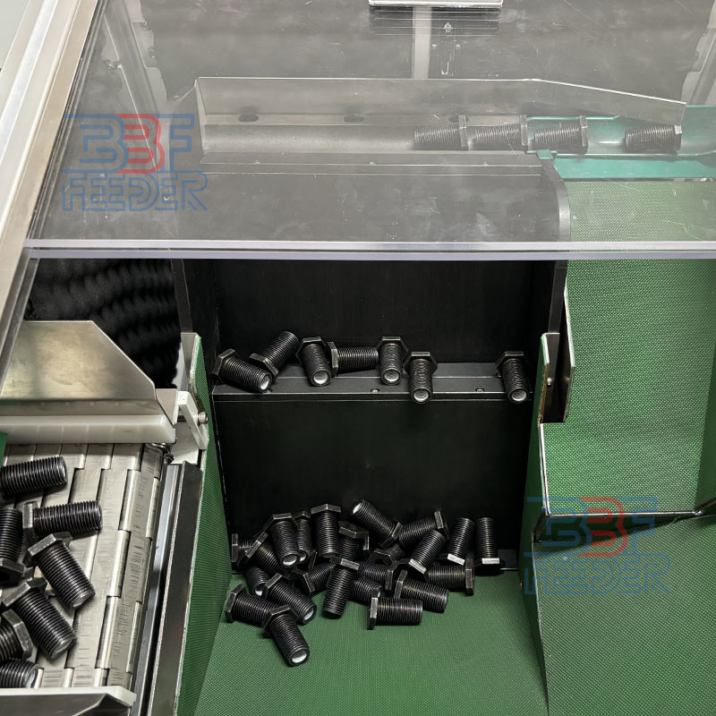 Automatic Step Feeder Custom Hopper Belt Lift Conveyor Plastic Parts Bolts Feeding