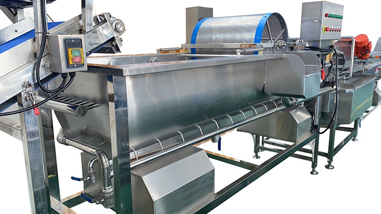 Bubbles SUS304 1000kg/H Stem Vegetable Washing Line