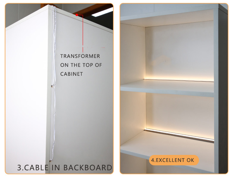 3500K Warm White Aluminum Recessed LED Cabinet Light For Showcase