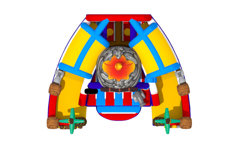 Digital Printing Inflatable Fun City Inflatable World Amusement Park Pirate'S Paradise Theme