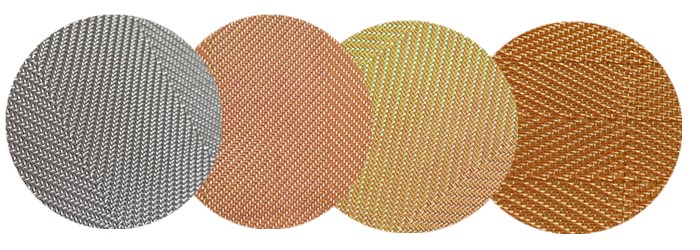 Custom Gold Color Aechitectural Wire Mesh For Making Lamp Cover Shades