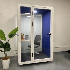 Private Quiet Office Pod with 35-42 dB Noise Reduction Ergonomic Design and