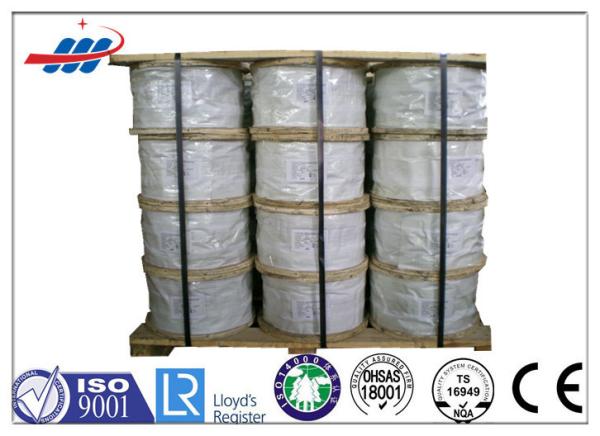 Durable Galvanized Steel Strand For Guy Wire / Barrier Cable , ISO CE Certificat