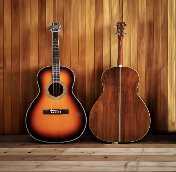 12-Fret Single 0 Shape Handmade Guitar with Dove Tail Joint Acoustic Guitar