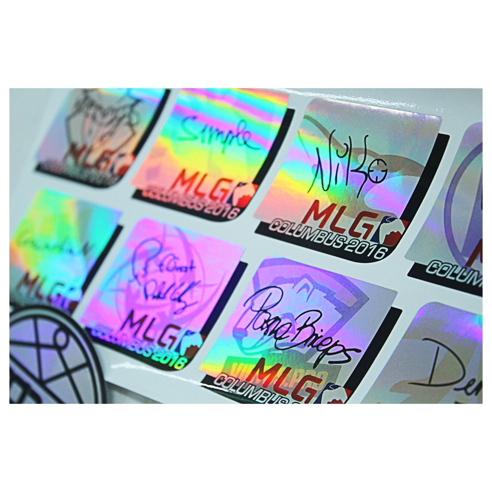 Pely Anti Counterfeit Custom Die Cut Holographic Stickers