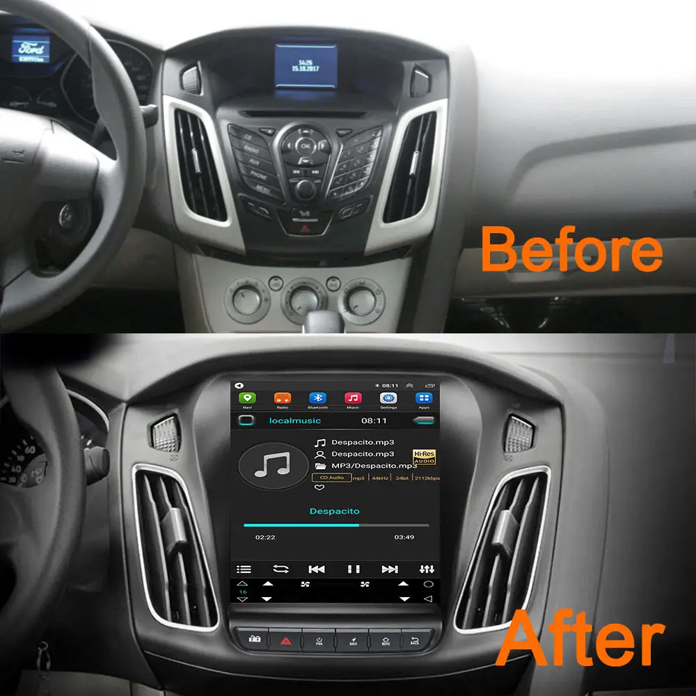 8+128G 9.7'' CarPlay Car Stereo Android 13 GPS For Ford Focus MK3 2012-2018